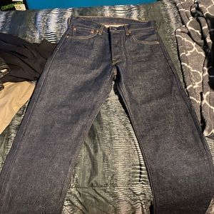 Brand new dark blue 501 jeans